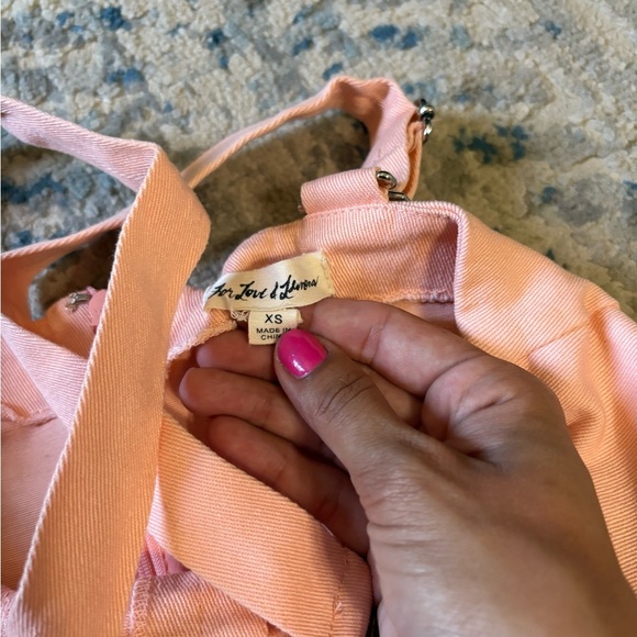 For Love and Lemons Monika Hook Front Mini Dress - Cotton Candy XS - Picture 4 of 6